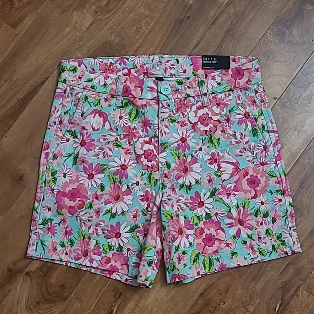 NWT Kut Patterned High Rise Trouser Shorts